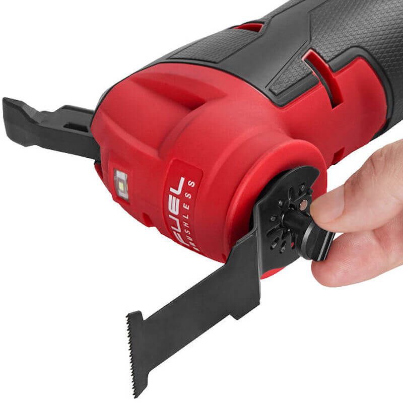Milwaukee 28mm Starlock Multi Tool Blade Close Up Milwaukee 28mm Starlock Multi Tool Blade Close Up